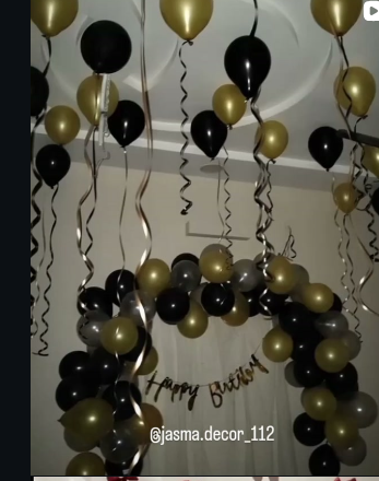 Birthday · Black and Gold decor