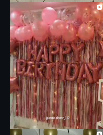 Birthday · Rose Gold decor