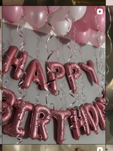 Birthday · Rose Balloons decor